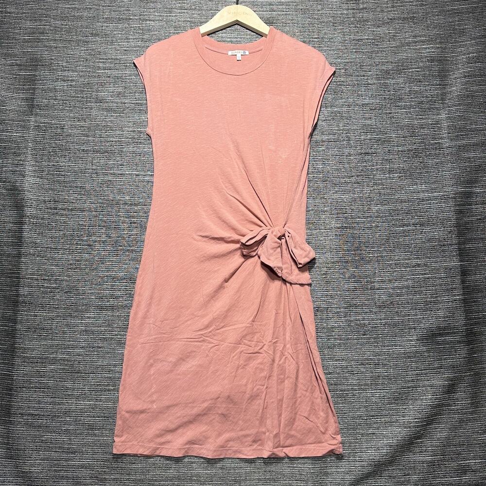Sundry Dress Side Tie Women's Size 2 Pink Orange Summer Stretch
